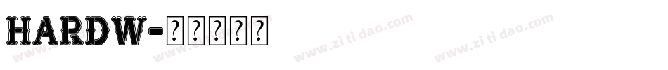 HARDW字体转换