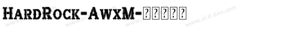 HardRock-AwxM字体转换