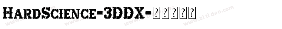 HardScience-3DDX字体转换