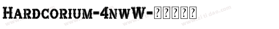 Hardcorium-4nwW字体转换