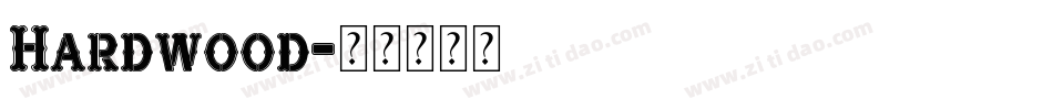 Hardwood字体转换