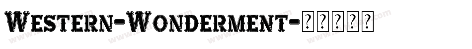 Western-Wonderment字体转换