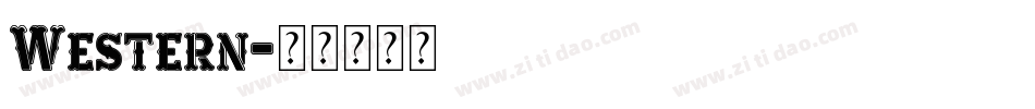 Western字体转换