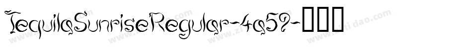 TequilaSunriseRegular-4a59字体转换