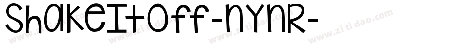 ShakeItOff-nynR字体转换
