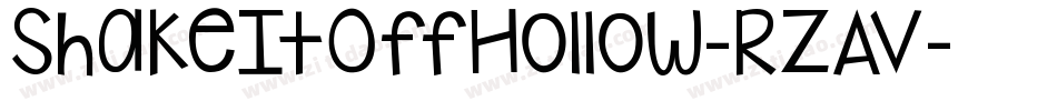 ShakeItOffHollow-RzAv字体转换