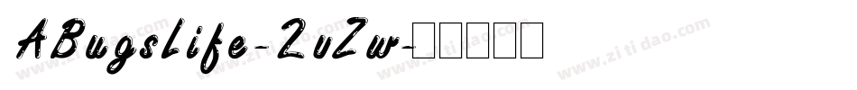 ABugsLife-2vZw字体转换
