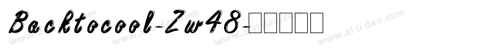 Backtocool-Zw48字体转换