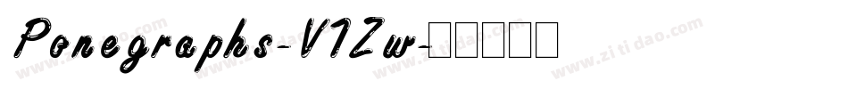 Ponegraphs-V1Zw字体转换