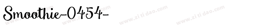 Smoothie-0454字体转换
