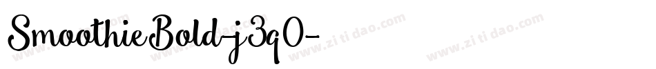 SmoothieBold-j3q0字体转换