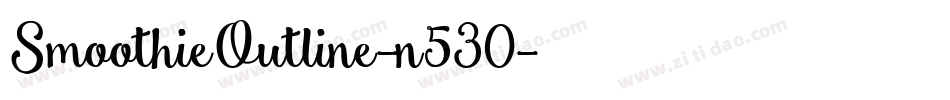 SmoothieOutline-n530字体转换