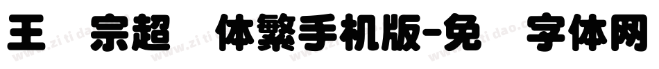 王汉宗超圆体繁手机版字体转换