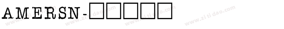 AMERSN字体转换