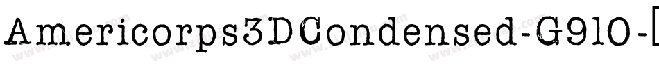 Americorps3DCondensed-G9lO字体转换