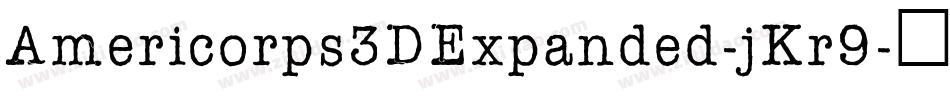 Americorps3DExpanded-jKr9字体转换