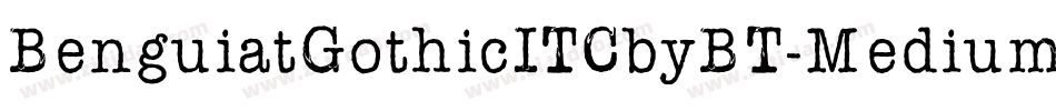 BenguiatGothicITCbyBT-Medium字体转换
