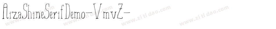 AizaShineSerifDemo-VmvZ字体转换