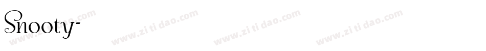 Snooty字体转换