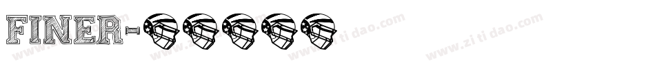 finer字体转换