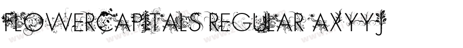 FlowerCapitals2Regular-axyyJ字体转换