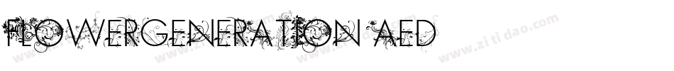 FlowerGeneration-aed9字体转换