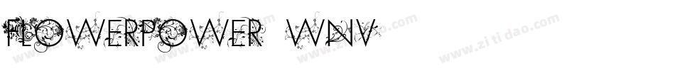 FlowerPower-7wnV字体转换