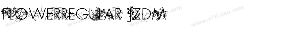 FlowerRegular-JZdm字体转换