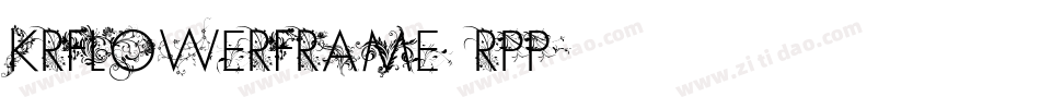 KrFlowerFrame-3RPp字体转换