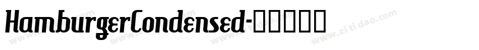 HamburgerCondensed字体转换
