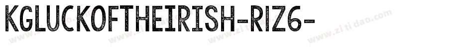 KgLuckOfTheIrish-R1z6字体转换