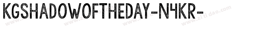 KgShadowOfTheDay-n4KR字体转换