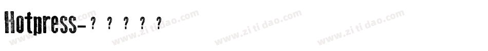 Hotpress字体转换
