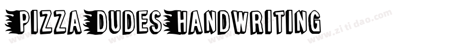 PizzaDudesHandwriting字体转换