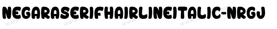 NegaraserifHairlineitalic-nRgjJ字体转换