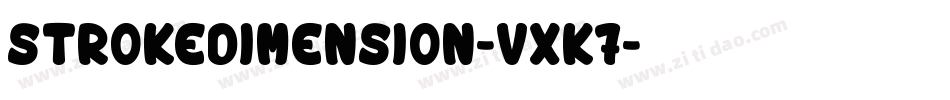 StrokeDimension-vXK7字体转换