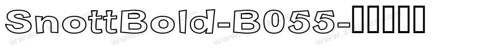 SnottBold-B055字体转换