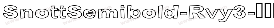 SnottSemibold-Rvy3字体转换