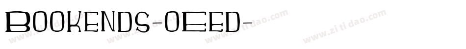 Bookends-oEed字体转换