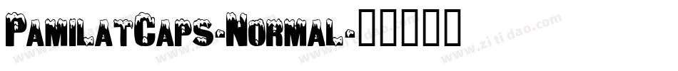 PamilatCaps-Normal字体转换