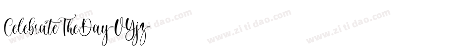 CelebrateTheDay-VYjz字体转换