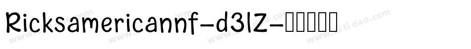 Ricksamericannf-d3lZ字体转换