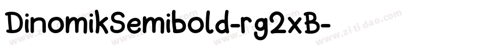 DinomikSemibold-rg2xB字体转换