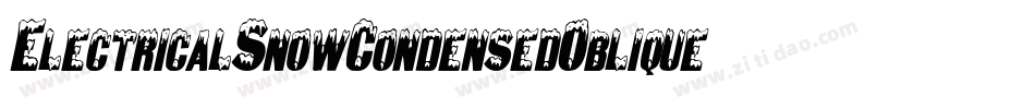 ElectricalSnowCondensedOblique-6w81字体转换