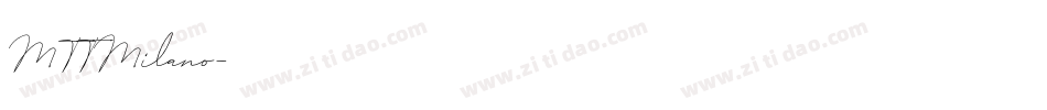MTTMilano字体转换