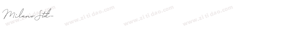 MilanoStd字体转换