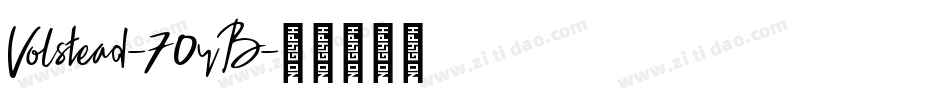 Volstead-70yB字体转换