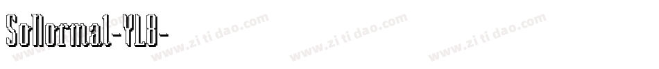 SoNormal-YL8字体转换