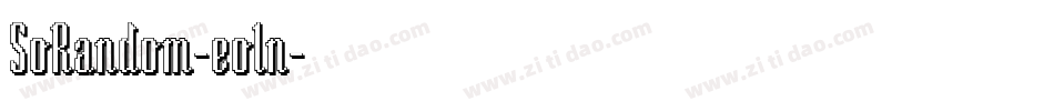 SoRandom-eoln字体转换
