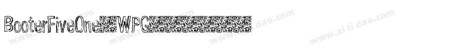 BooterFiveOne-WPG字体转换